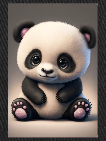Bébé panda mignon
