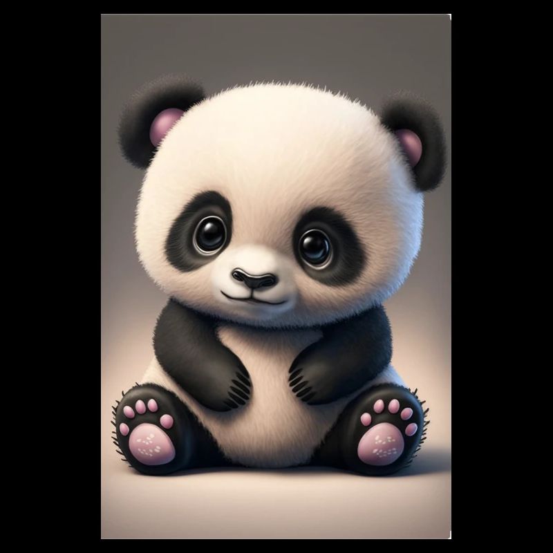 Bébé panda mignon