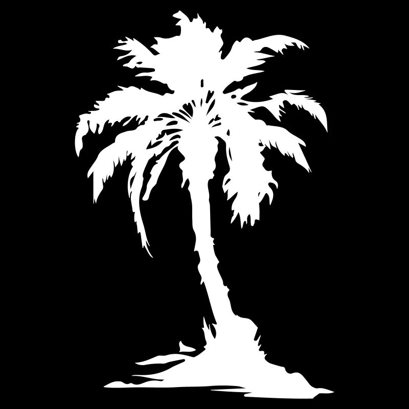 Symbole de la silhouette de Palm Island