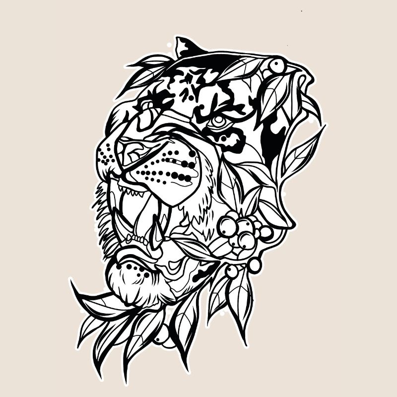 Tiger Head // Illustration