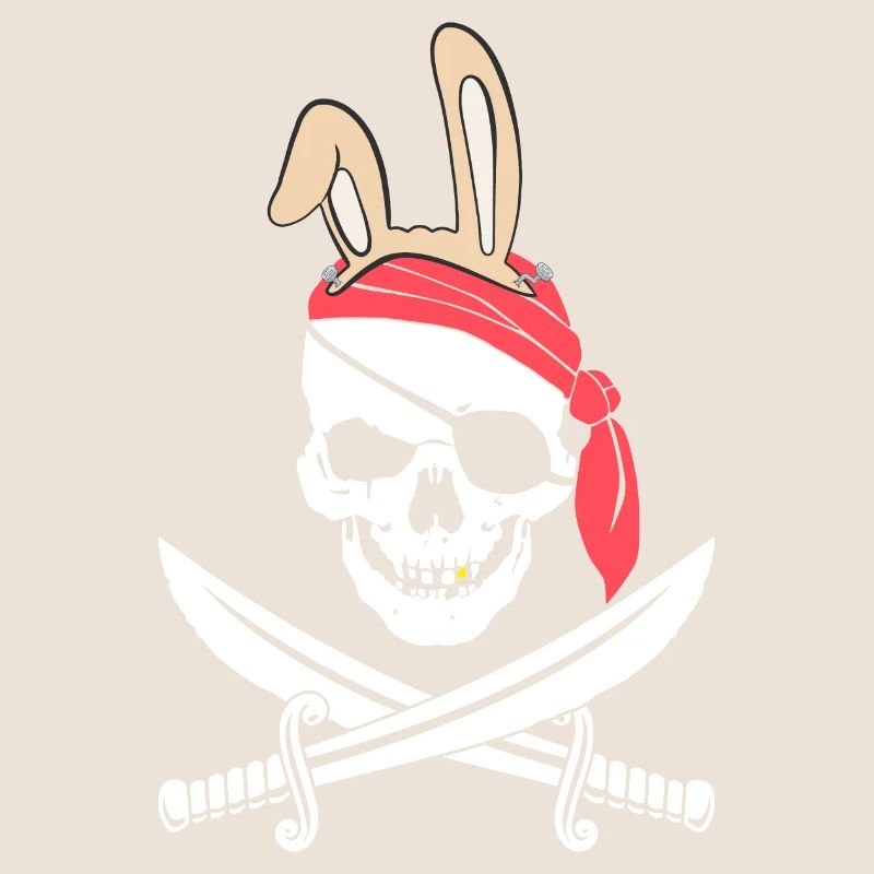 Jolly Roger Easter Funny Bunny Apparel pour oeuf