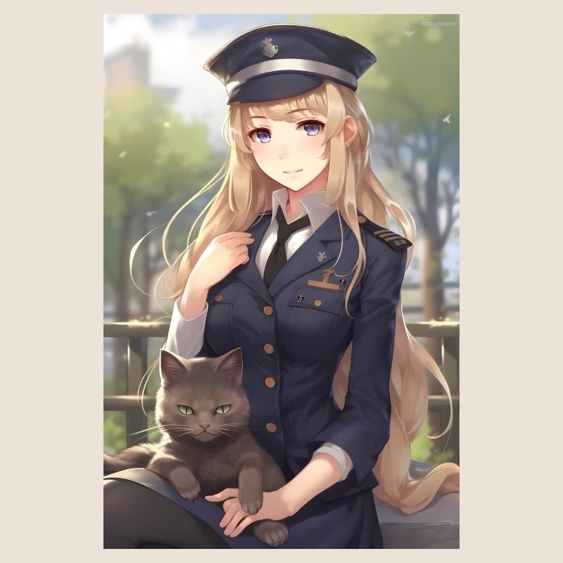 Anime Mädchen Uniform Geschenk