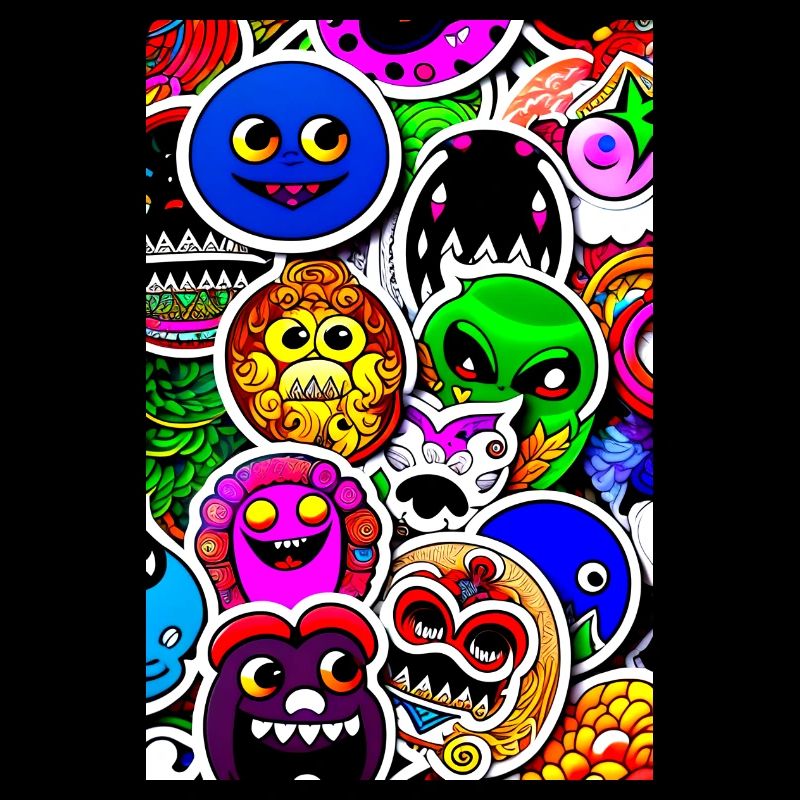Monstres Rigolos Stickers