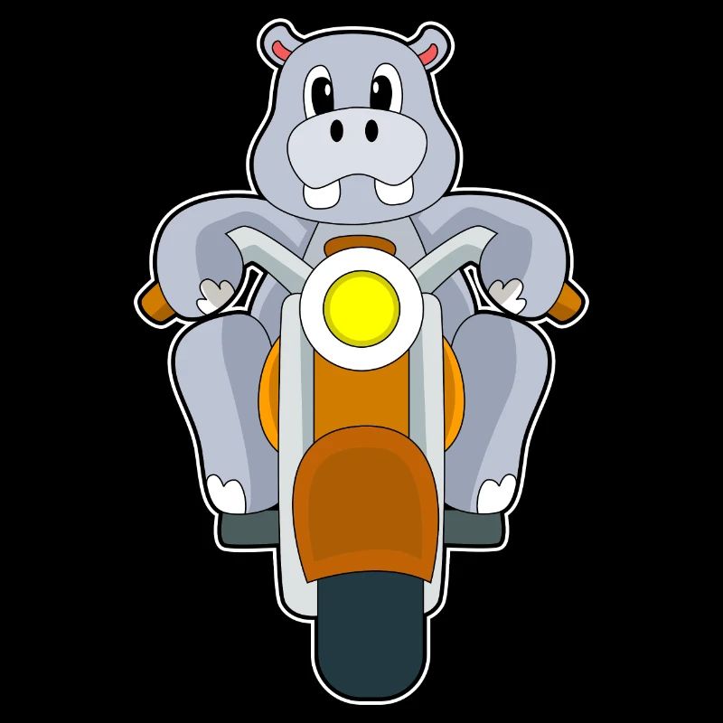 Nilpferd Motorrad