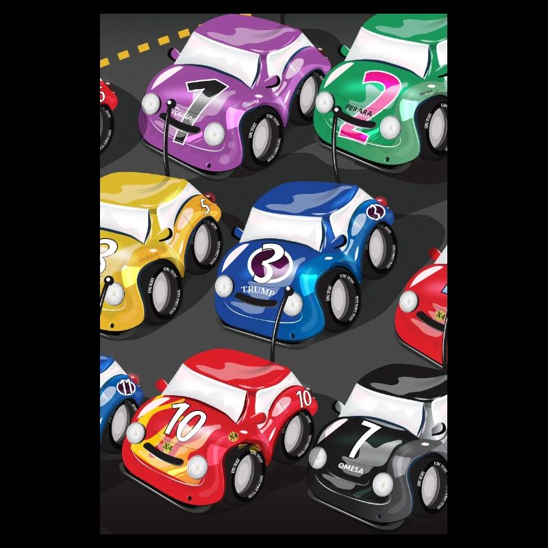 Voitures de course radiocommandées mignonnes