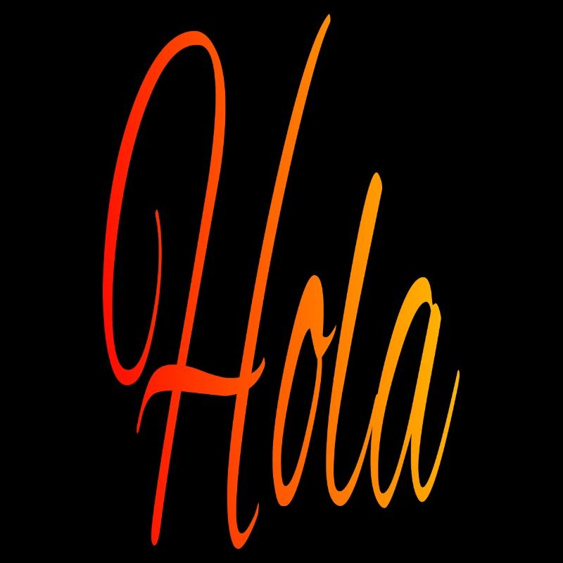 Hola, rouge - orange - jaune