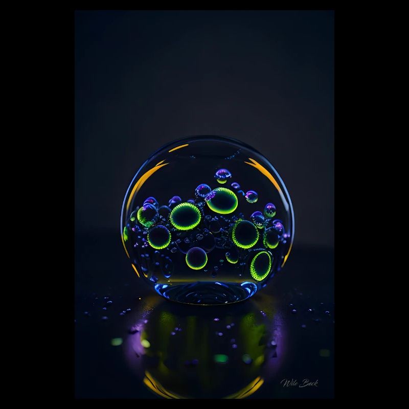Blasen in einer Blase neon 1