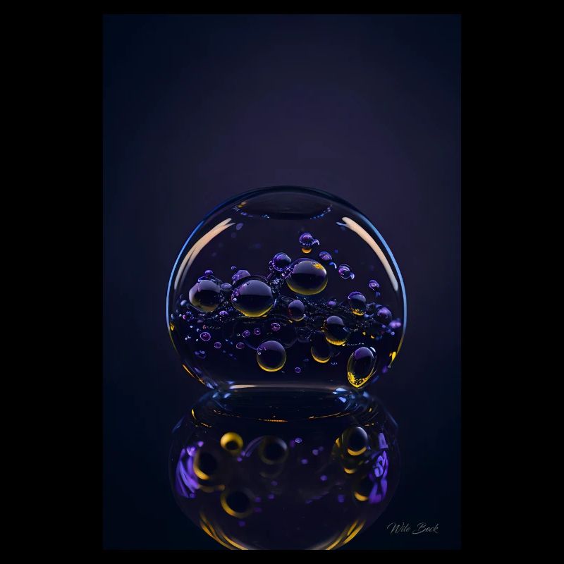 Bulles dans une bulle violette 1