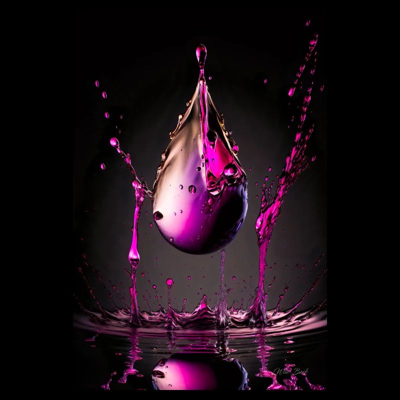 Gouttes magenta 3