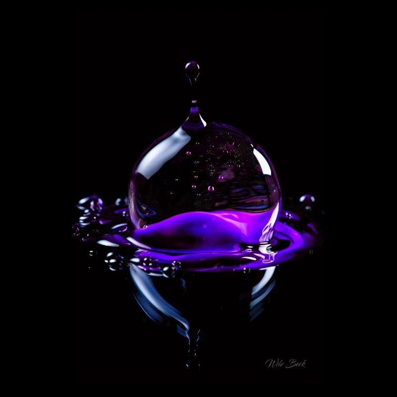 Gouttes violettes 5