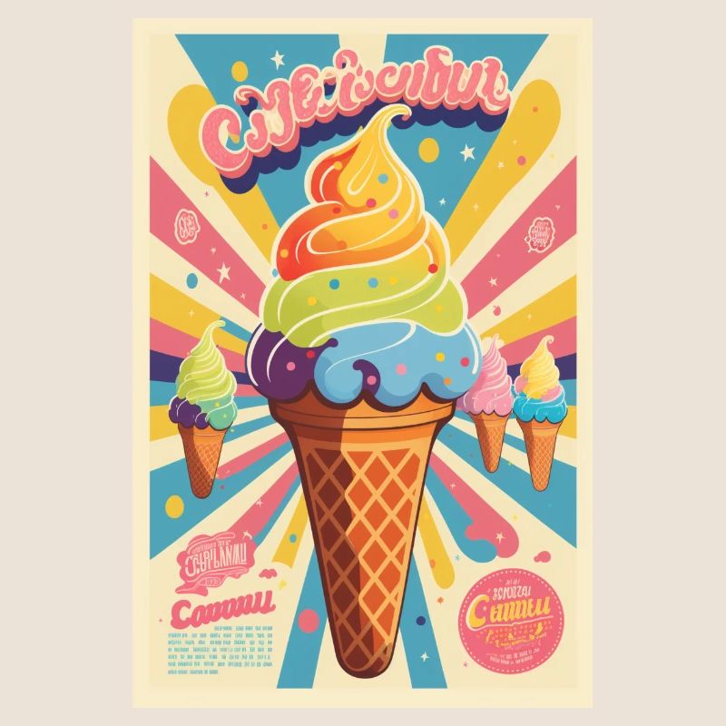 Eiscreme-Stil