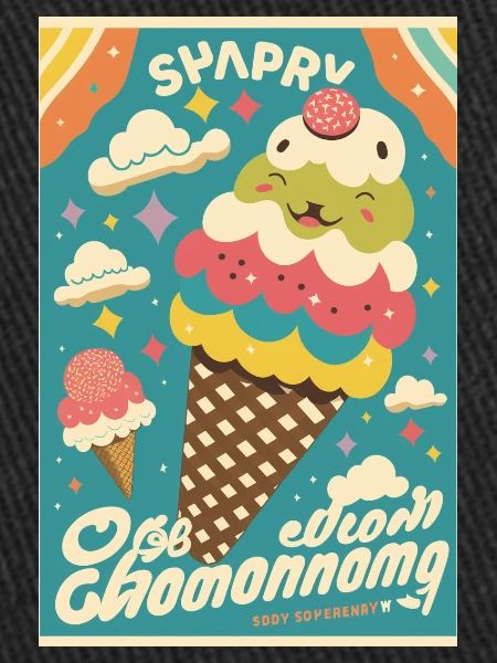 Eiscreme-Stil
