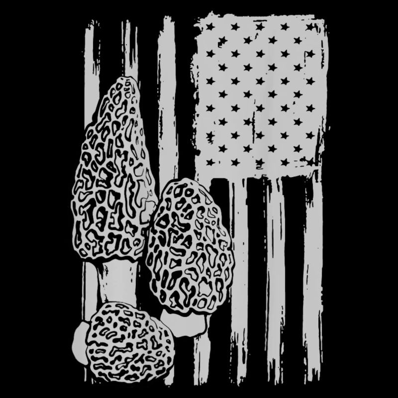 Mushroom Hunter USA Flag American Flag