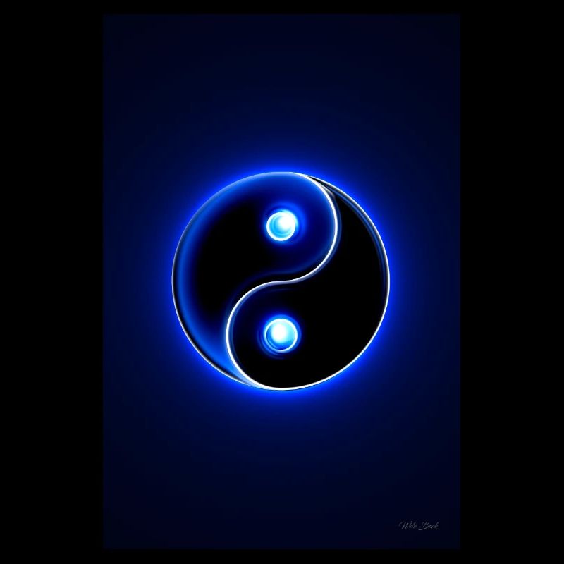 Yin Yang blue 2