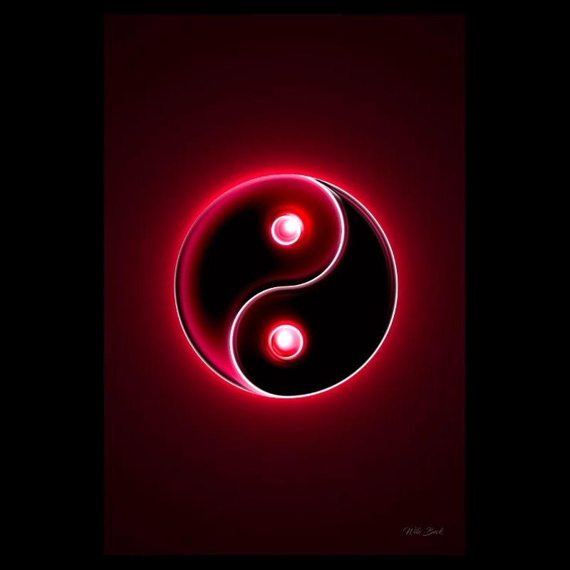 Yin Yang rouge 2