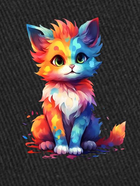 Mignon Rainbow Kitty Shirt Design