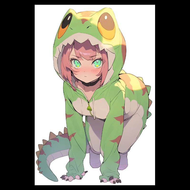 Dino Vixen: Dessin captivant d’un mignon et