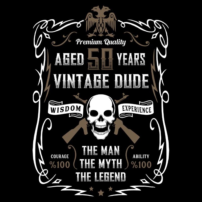 Agé 50 ans Vintage Dude