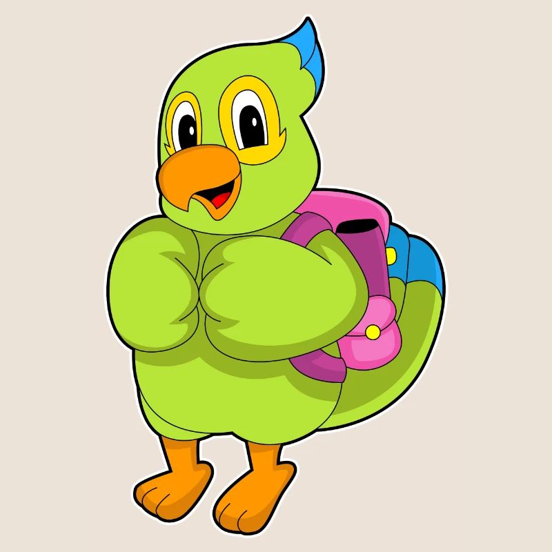 Parrot Student Backpack School