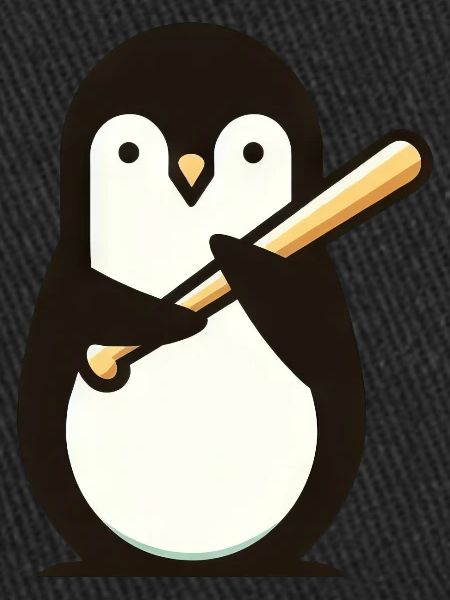 Cute Penguin Baseball Comic
