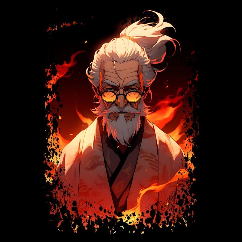 Wise Old Japanese Sensei - Anime Shirt