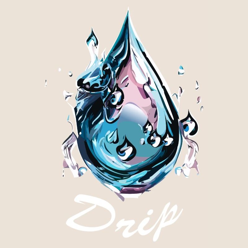 Goutte d’eau chromée