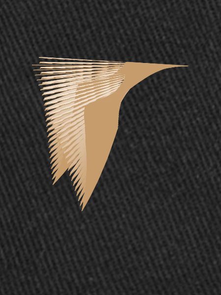 Colibri abstrait beige