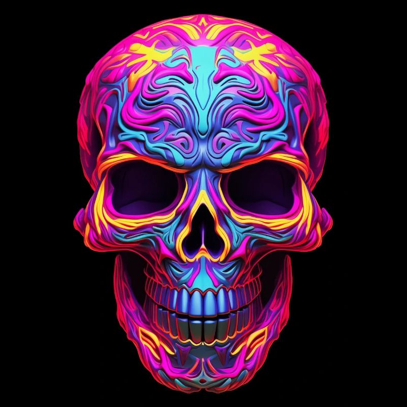 Neon Skull 2
