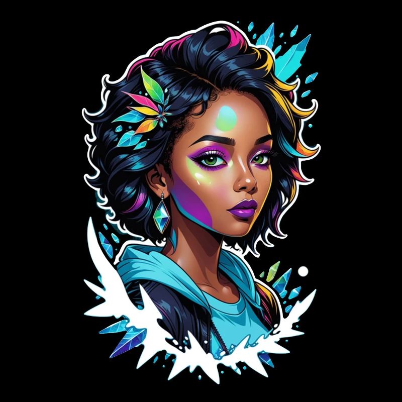 femme afro - beauté