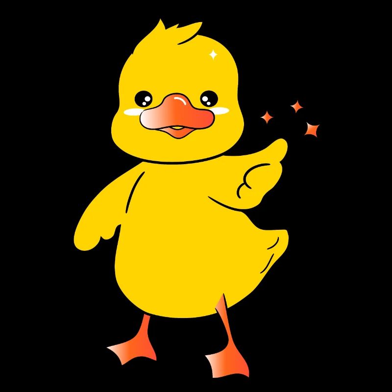 Mignon bébé canard personnage 2