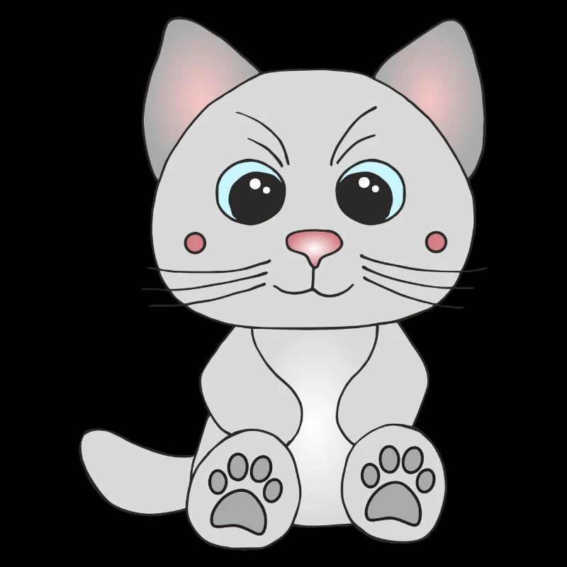 Süße graue Katze