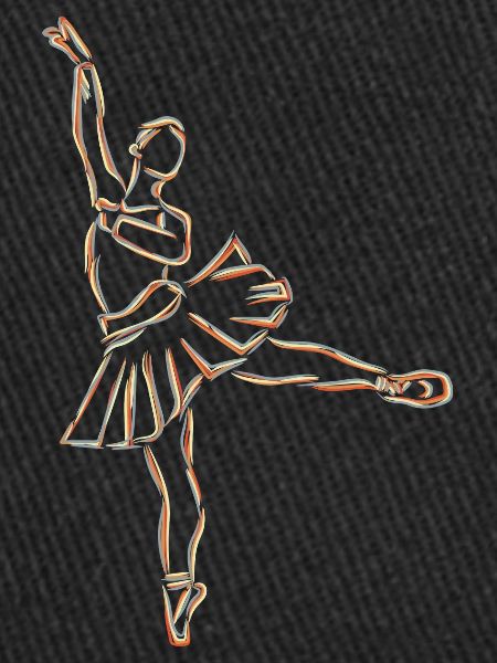 Dessin de fille de ballet