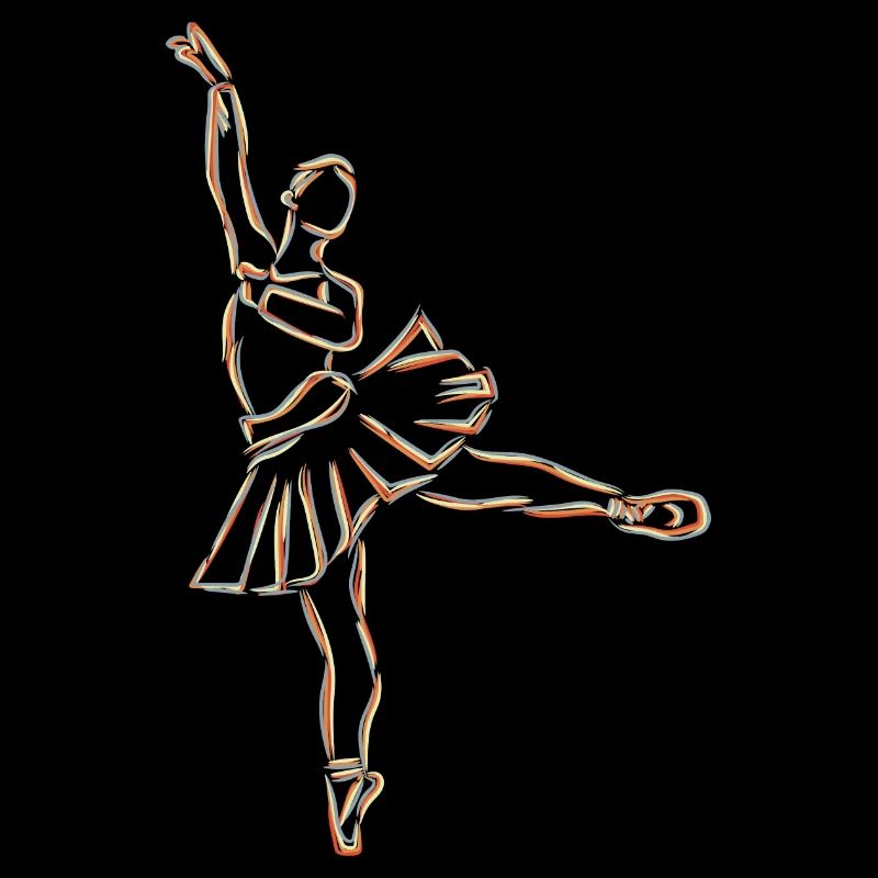 Dessin de fille de ballet