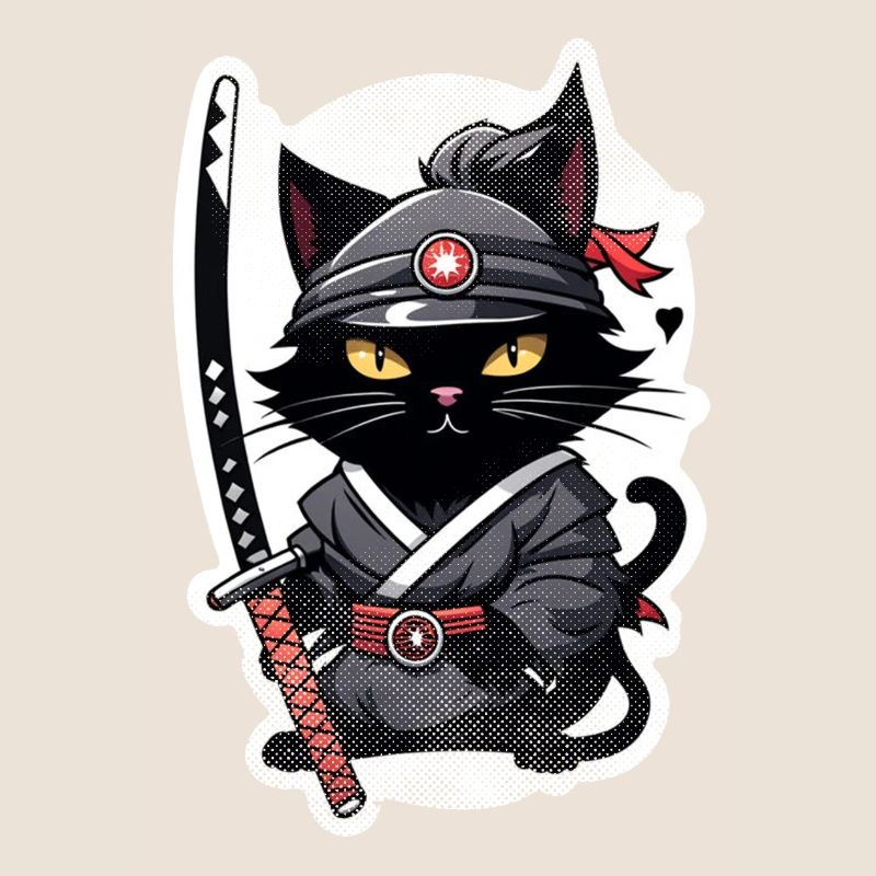 Ninja Katze - Samurai Kätzchen