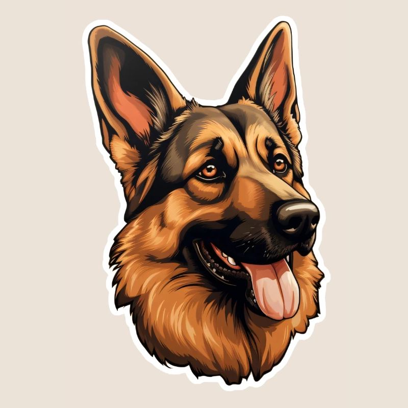 German Shepherd's Head German