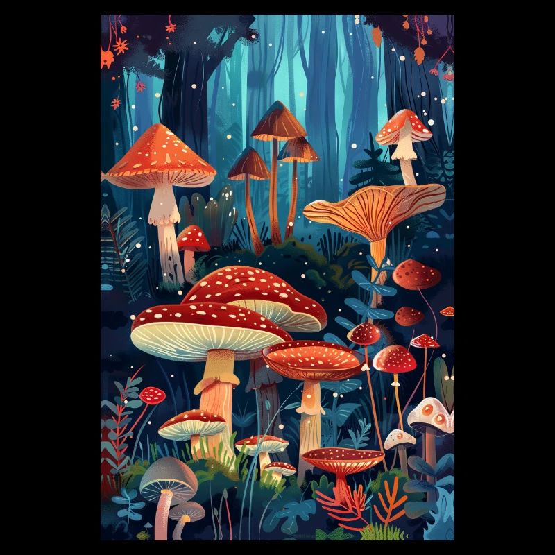 Forêt de champignons | IA