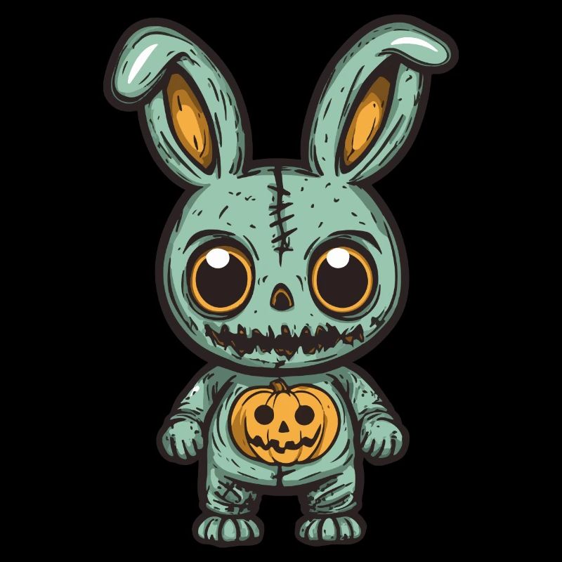 Lapin Halloween Drôle Zombie