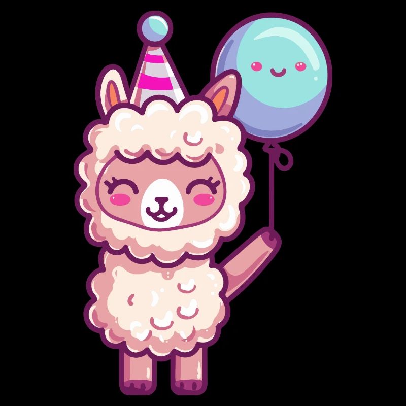 Alpaka Llama Geburtstag Comic