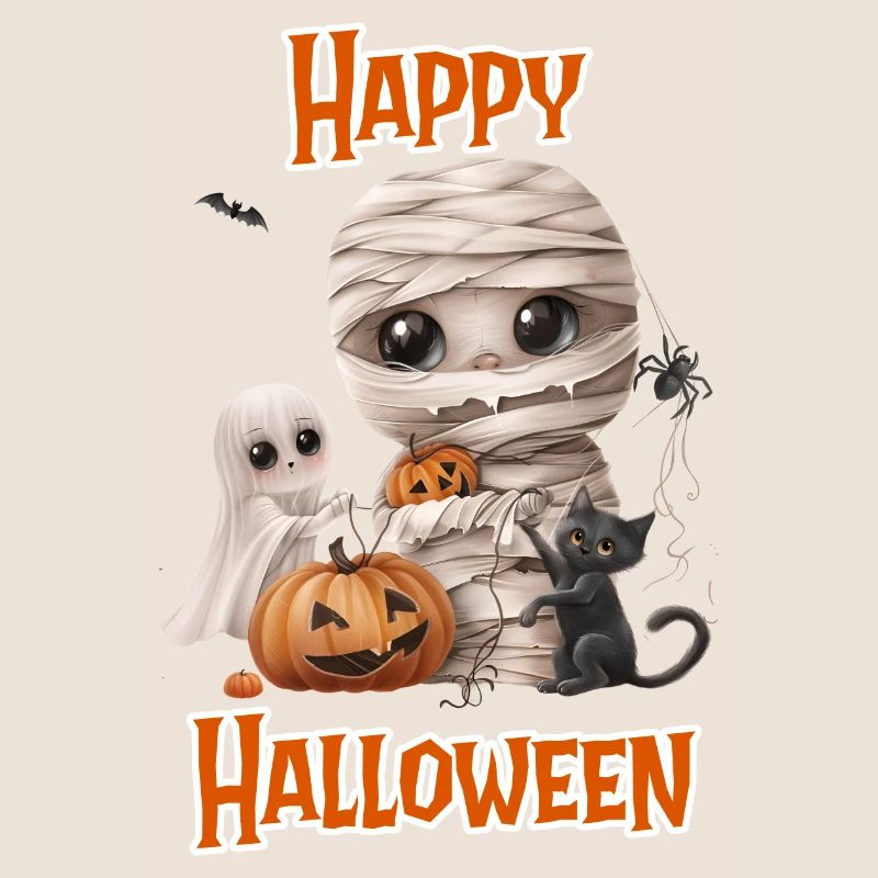 Halloween – Joyeux Halloween chat mignon comme maman