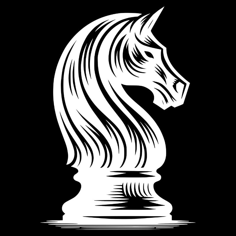 Schach Pferd Zeichnung Schachfigur Springer