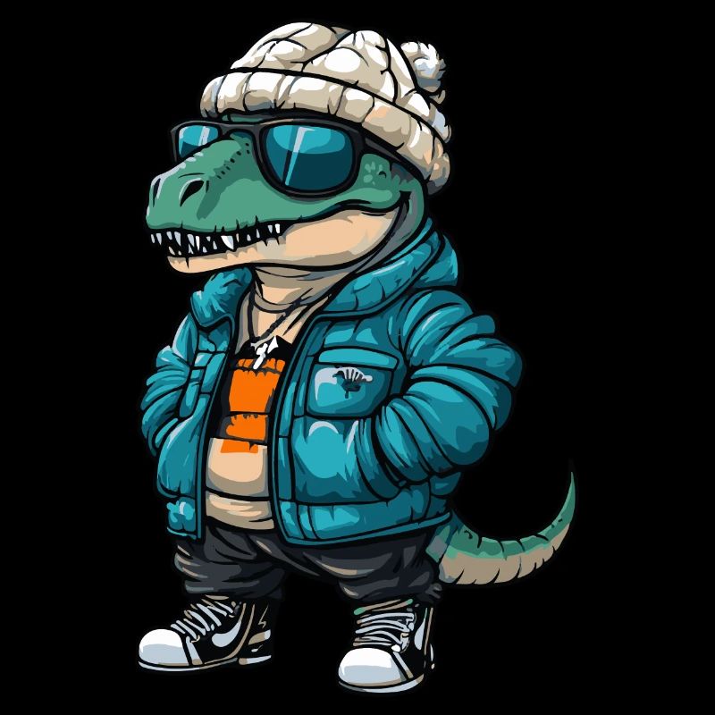 Dinosaure T-Rex Hiver