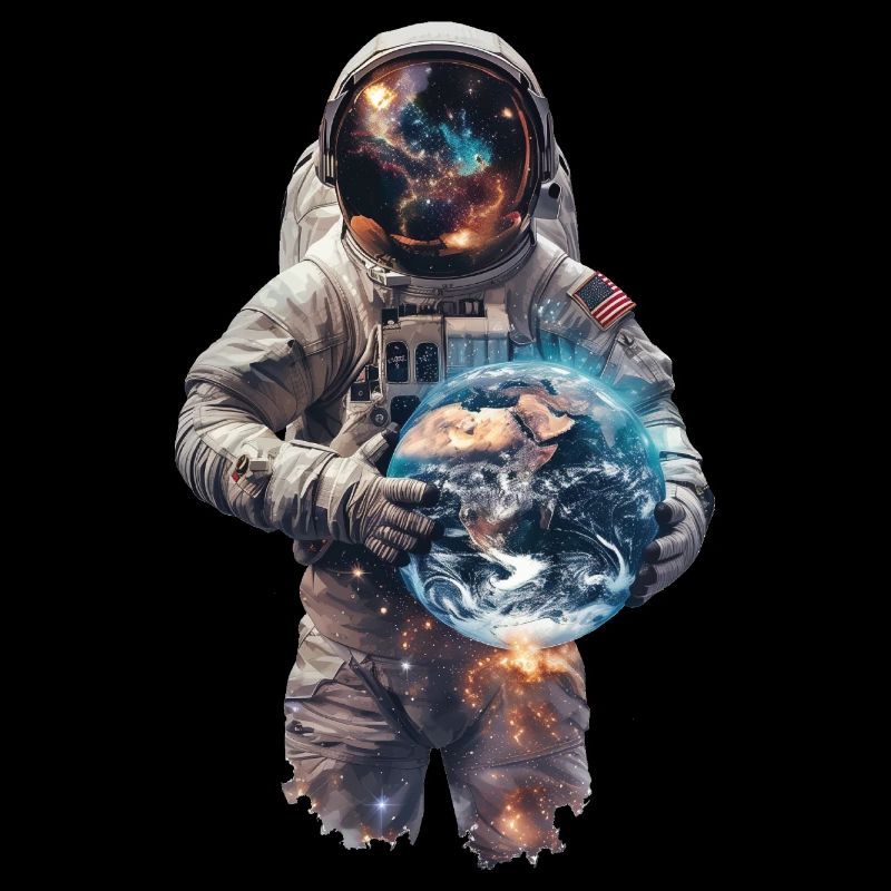 Astronaut with Earth