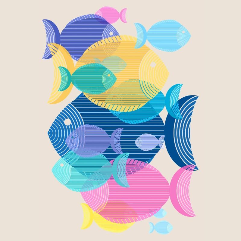 Poissons (Banc, Motif)