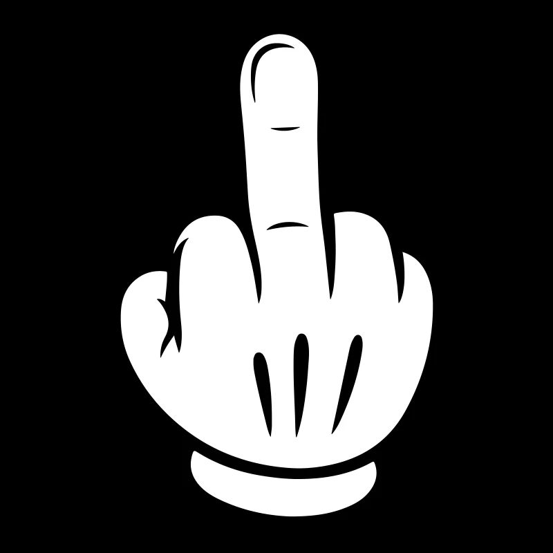 Middle Finger Comic Hand