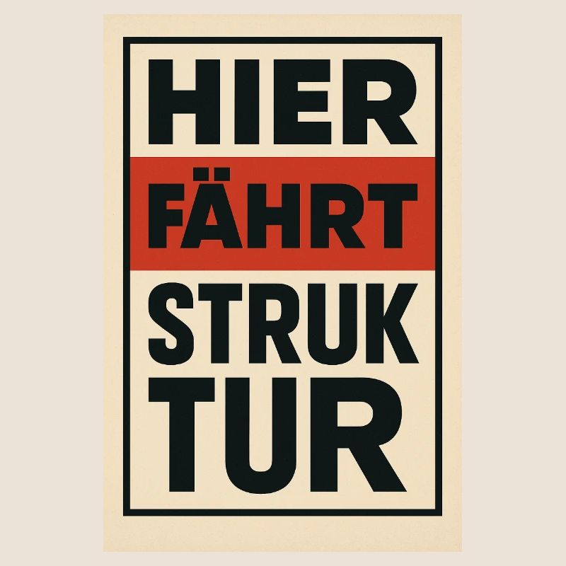 Here Drives Structure 1930s Poster