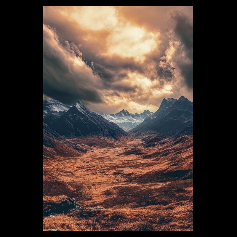 Epic Sunset Over Highland Valley