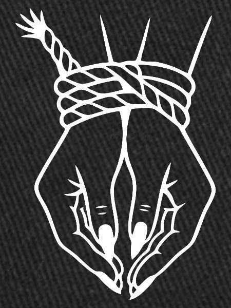 Intricate Hand & Rope Knot Illustration