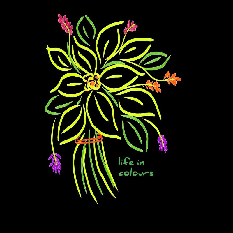 Lebendige florale Illustration
