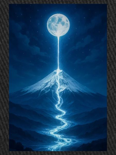 Lunar River Flowing Down