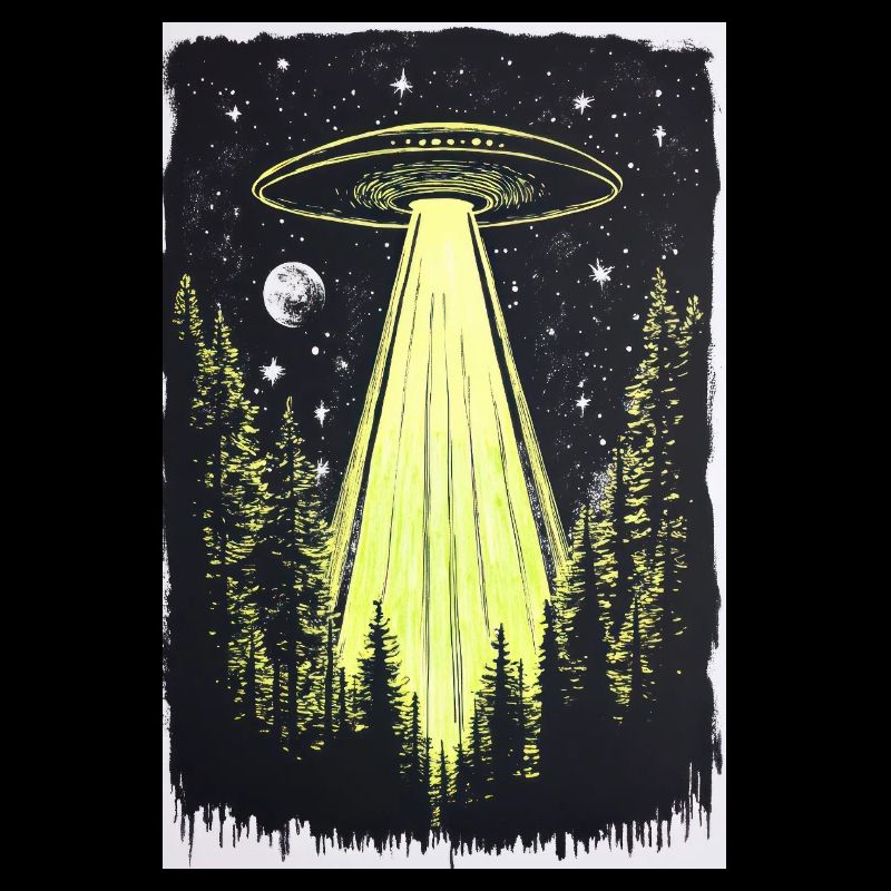 UFO in den Mitternachtskiefern
